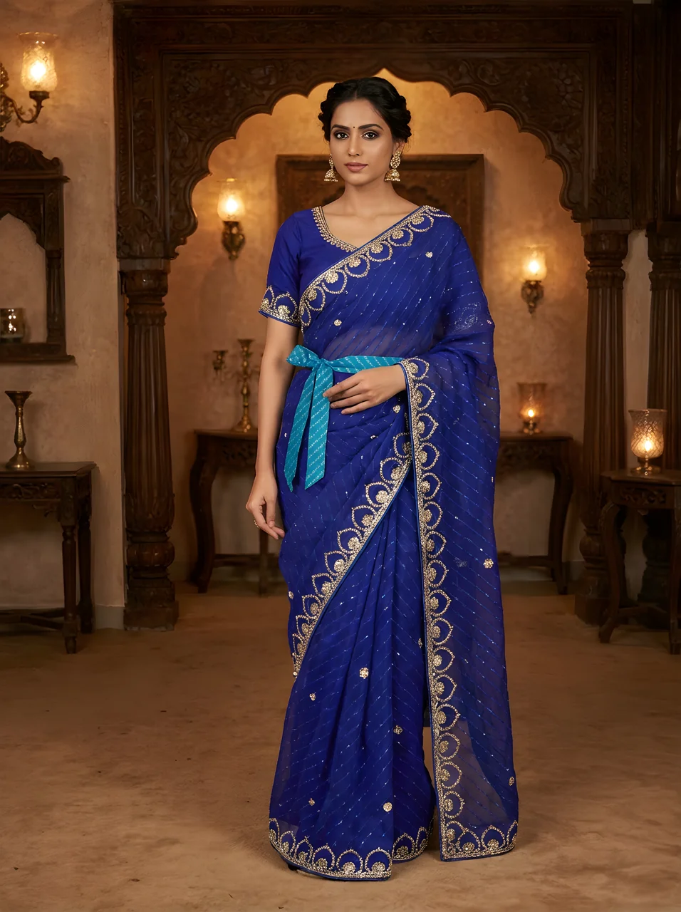 Pure Leheriya Sarees โ Rajasthani Tie-Dye