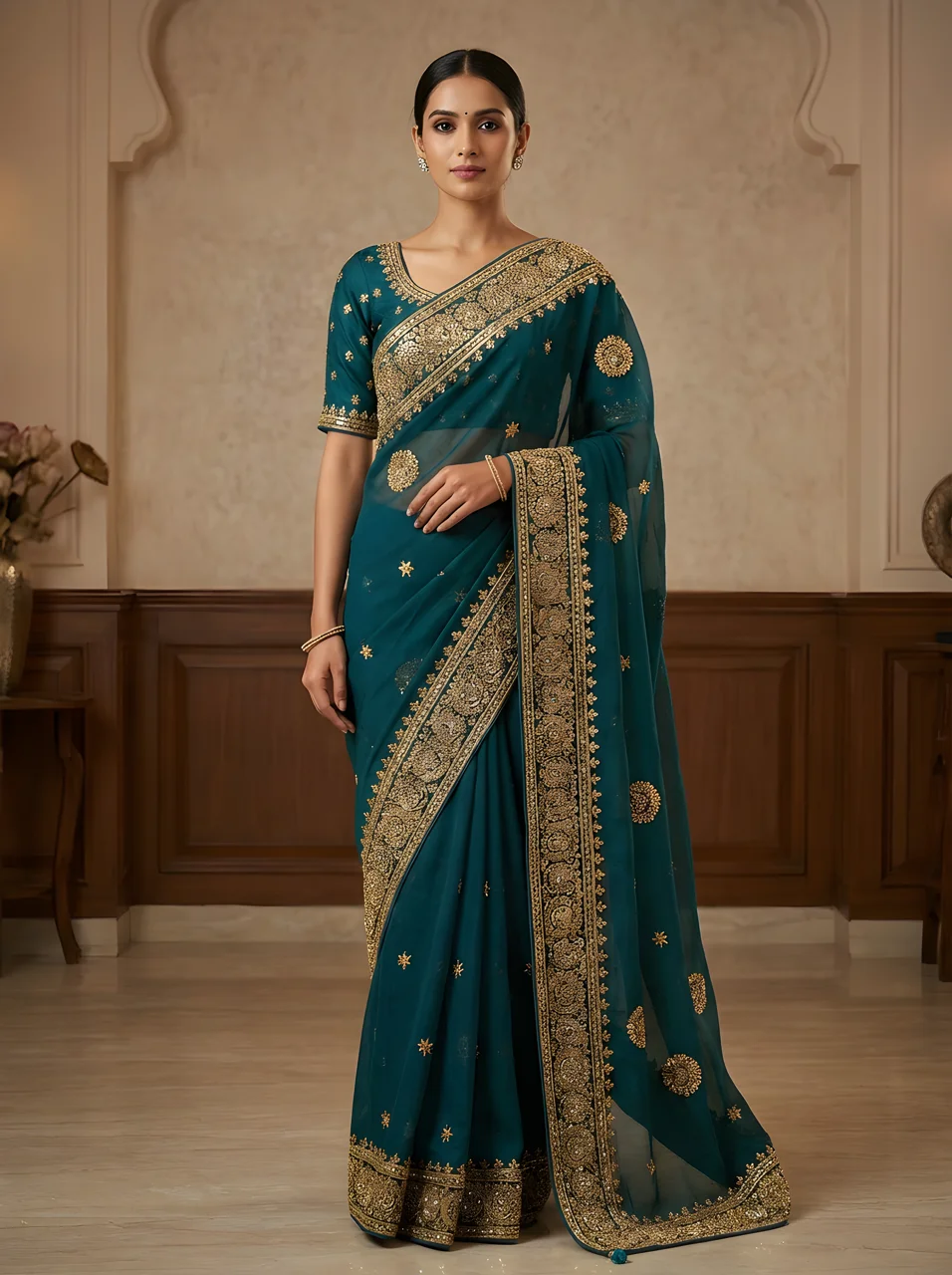 Pure Organza Sarees โ Sheer Elegance