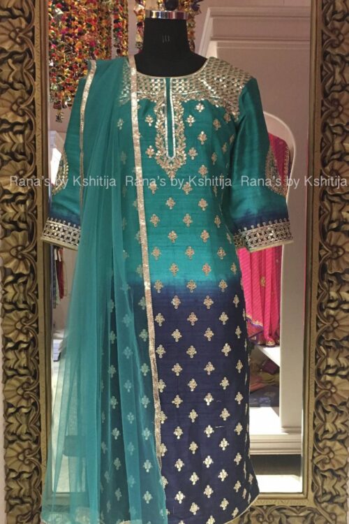 Shaded Beautiful Gota Patti Salwar Suit Set
