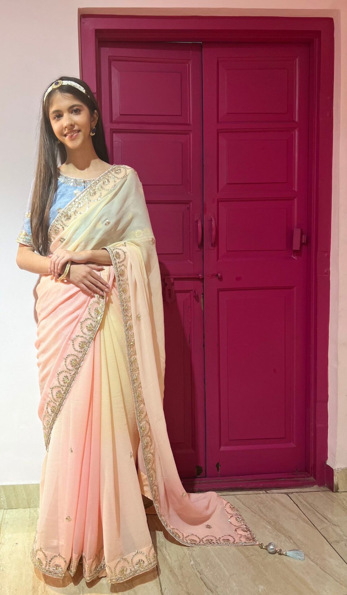 Perfect Summer Ombre Dyed Chiffon Saree