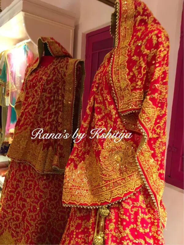 Pakistani Bridal Red Lehenga Choli And Dupatta – Designerslehenga-sgquangbinhtourist.com.vn